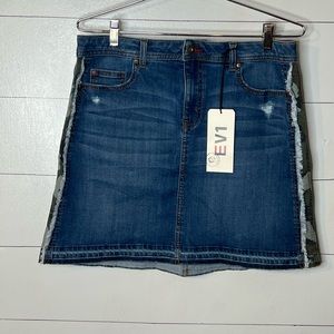 EV 1 DENIM SKIRT SZ 6 NWT